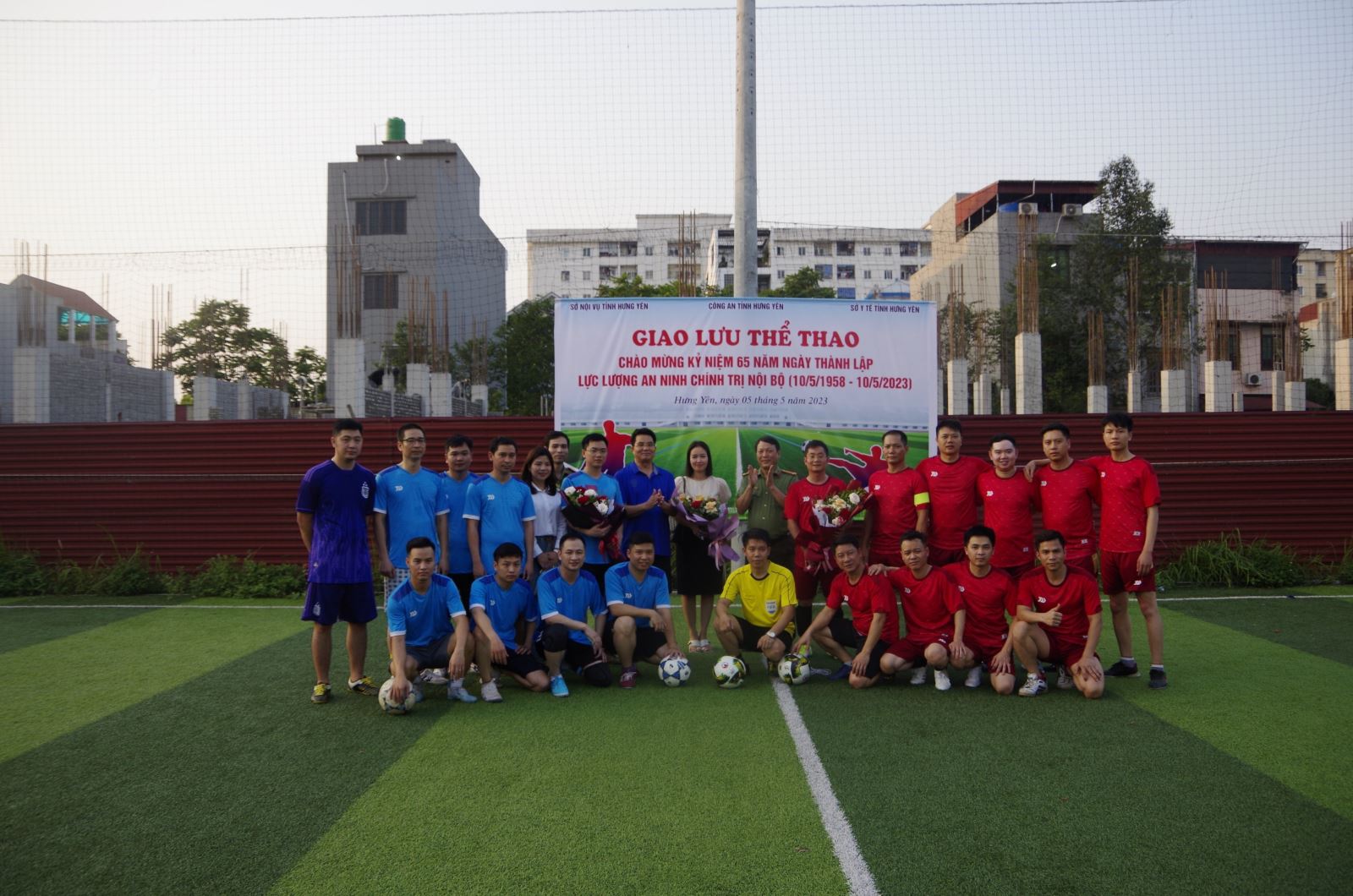 Giao lưu thể thao giữa Công an tỉnh Hưng Yên, Sở Nội vụ và Sở Y tế
