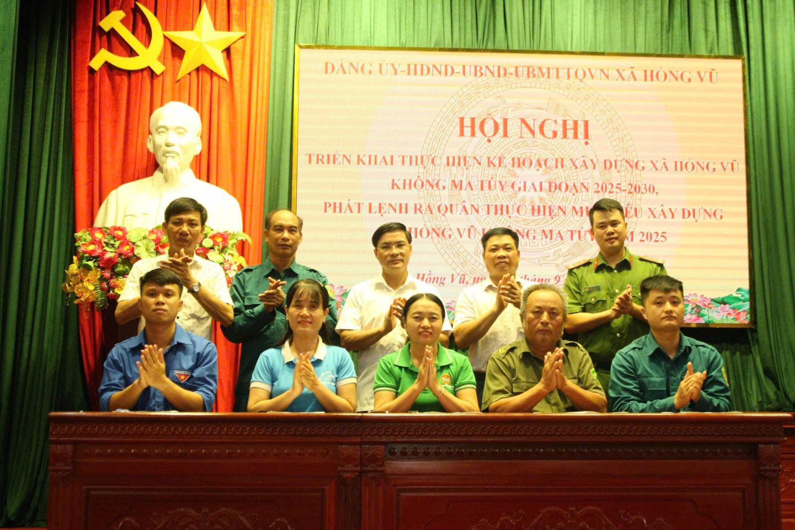 Xã Hồng Vũ ra quân thực hiện Kế hoạch xây dựng “Xã không ma tuý” giai đoạn 2025 - 2030