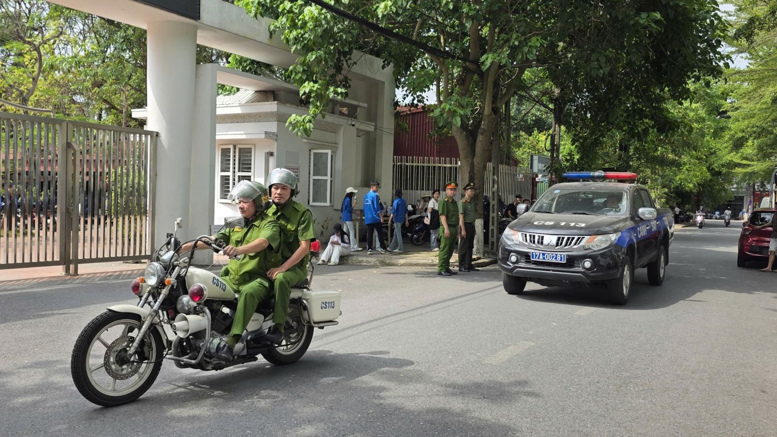Lực lượng Cảnh sát 113 - Phòng Cảnh sát quản lý hành chính về trật tự xã hội sẵn sàng bảo đảm an ninh, an toàn Kỳ thi tốt nghiệp THPT năm 2026