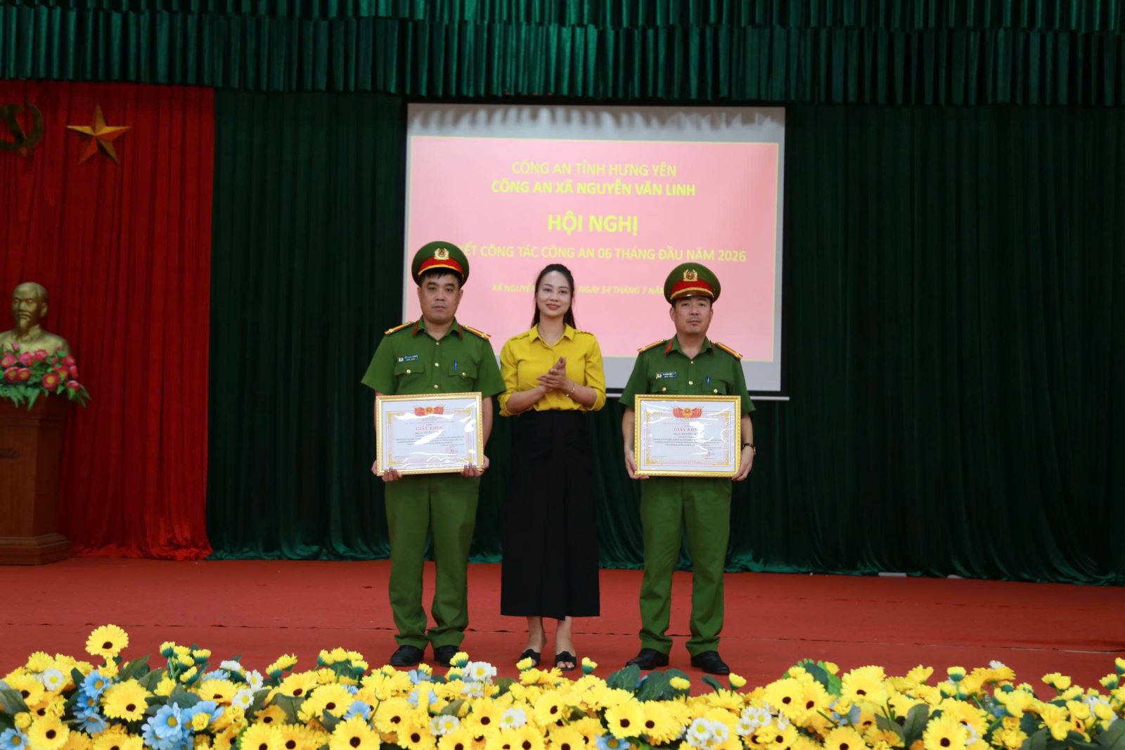 Công an xã Nguyễn Văn Linh tổ chức Hội nghị sơ kết công tác Công an 6 tháng đầu năm 2026 và triển khai phương hướng, nhiệm vụ công tác 6 tháng cuối năm 2026
