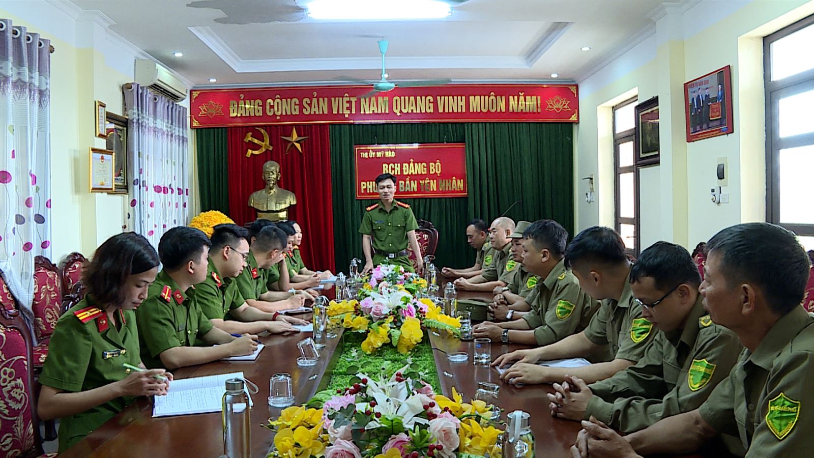 Công an phường Bần Yên Nhân, thị xã Mỹ Hào: Phấn đấu xây dựng điển hình kiểu mẫu về an ninh trật tự và văn minh đô thị