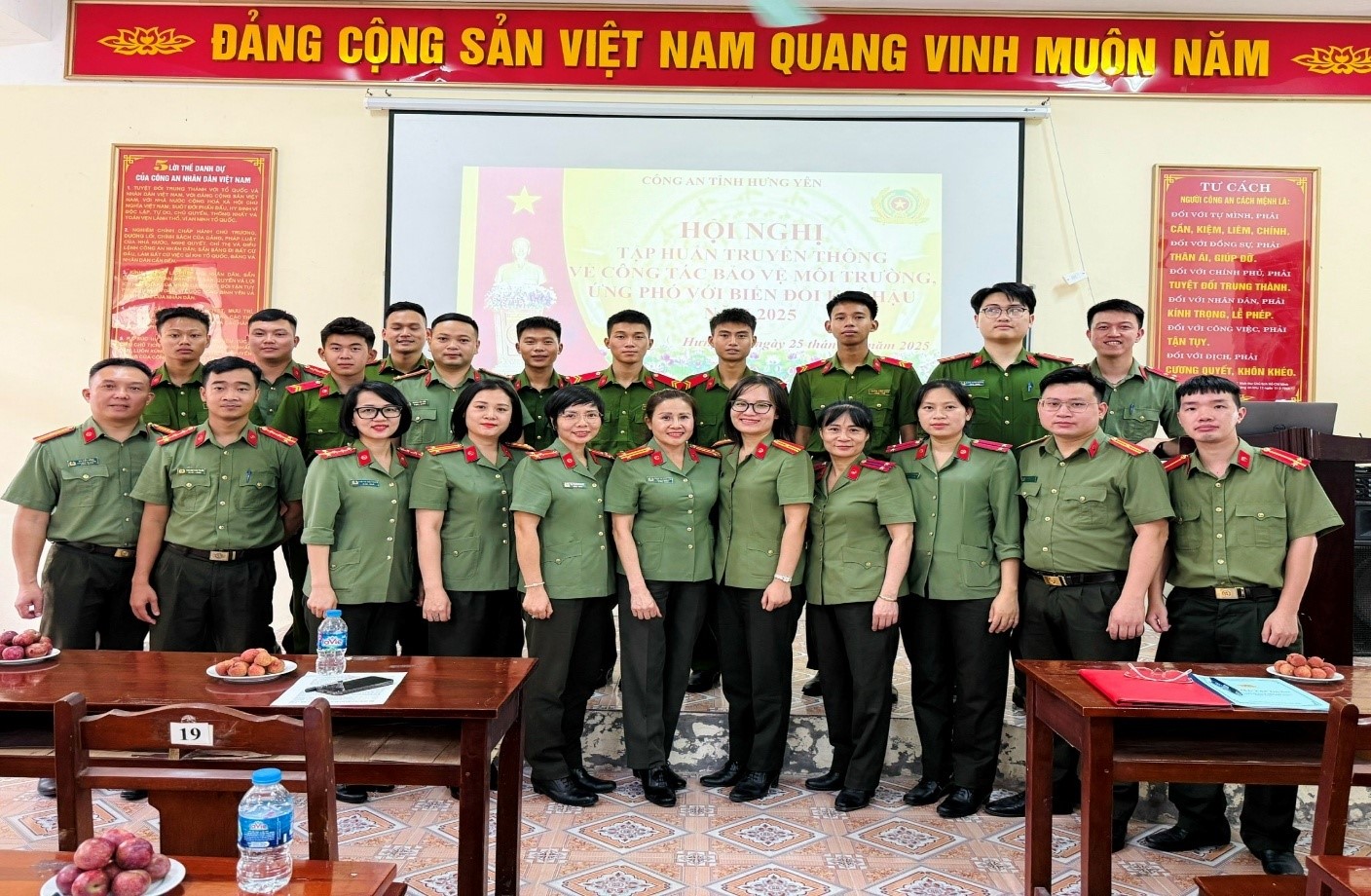 Công an tỉnh Hưng Yên tổ chức tập huấn truyền thông về công tác bảo vệ môi trường, ứng phó với biến đổi khí hậu năm 2025