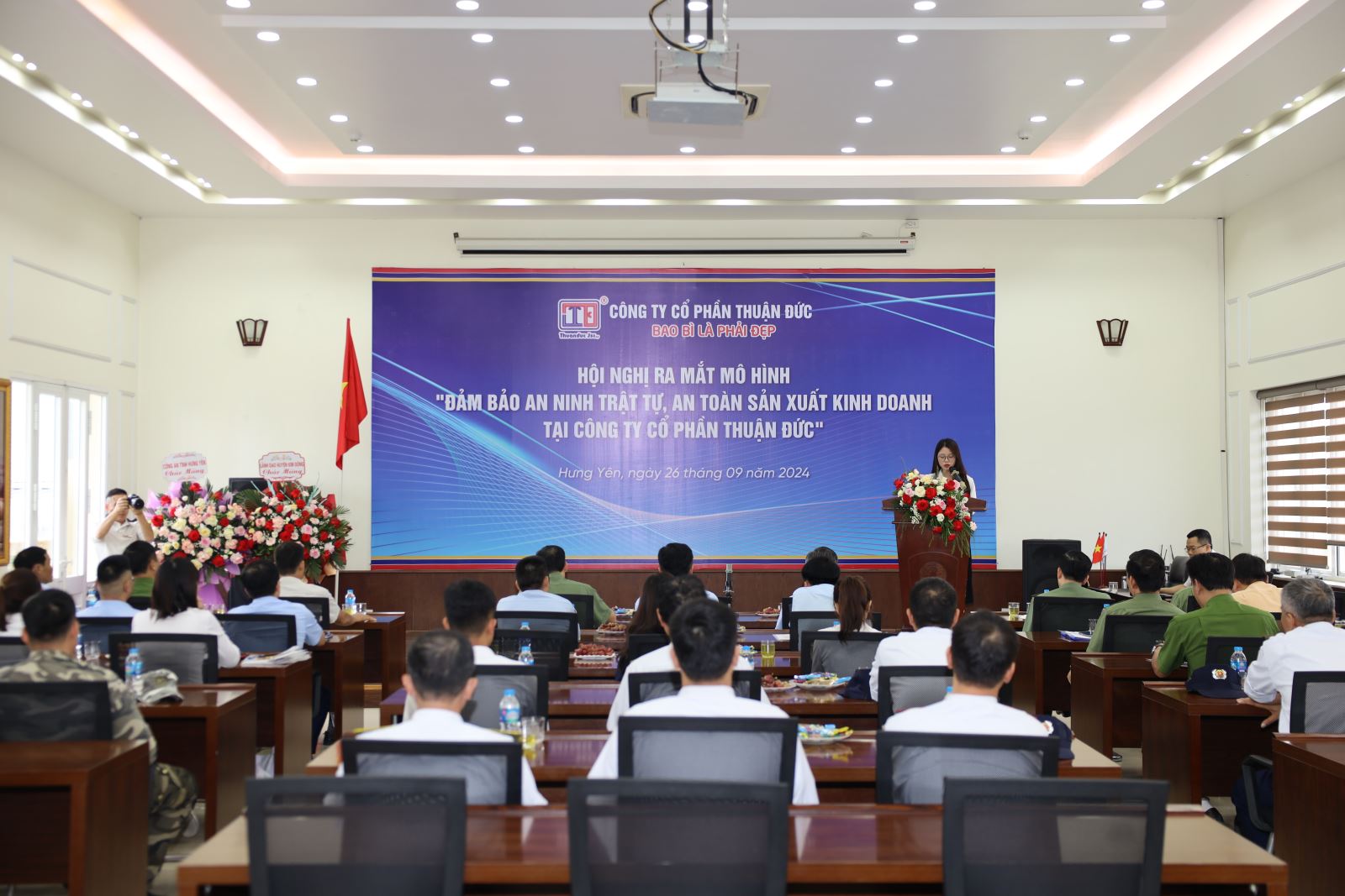 Hội nghị ra mắt mô hình “Đảm bảo an ninh trật tự – An toàn sản xuất kinh doanh” tại Công ty CP Thuận Đức