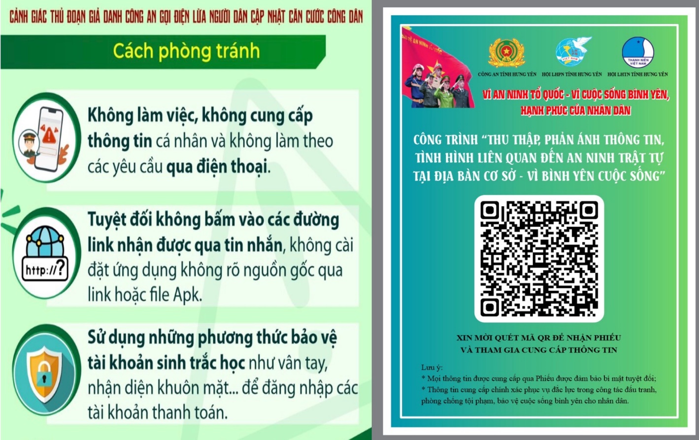 Cảnh báo “Chiêu lừa cũ”, thủ đoạn mới trên địa bàn tỉnh Hưng Yên thông qua quy trình cấp thẻ Căn cước theo Luật Căn cước 2023