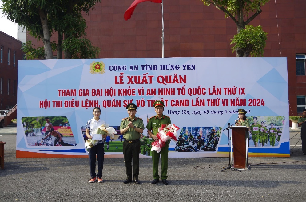 Công an tỉnh Hưng Yên tổ chức Lễ xuất quân tham gia Đại hội khỏe “Vì An ninh Tổ quốc” lần thứ IX và Hội thi Điều lệnh, quân sự, võ thuật CAND lần thứ VI, năm 2024