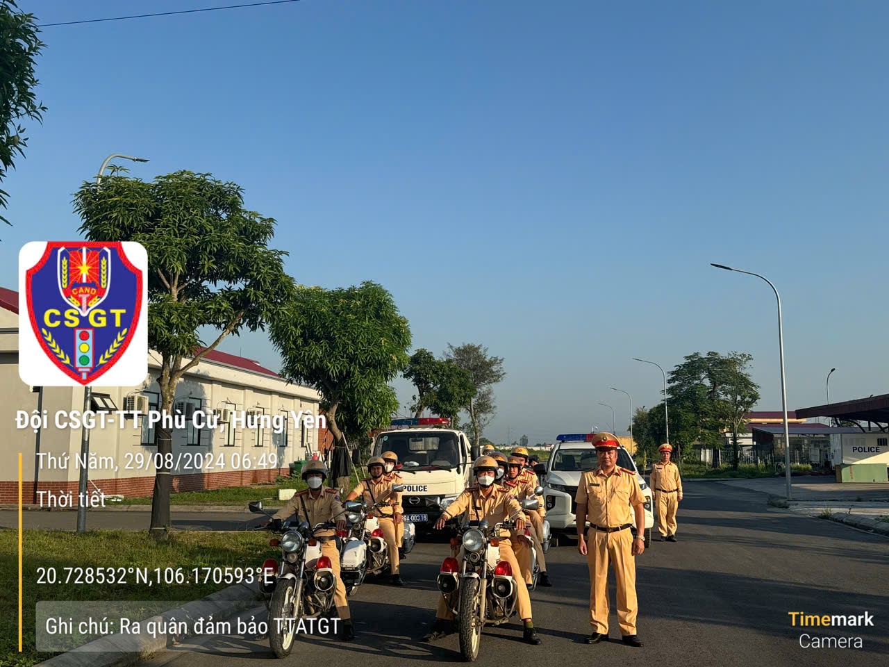 Công an huyện Phù Cừ tăng cường tuần tra, kiểm soát, xử lý vi phạm  về trật tự, an toàn giao thông dịp nghỉ lễ quốc khánh 2/9  và khai giảng năm học mới