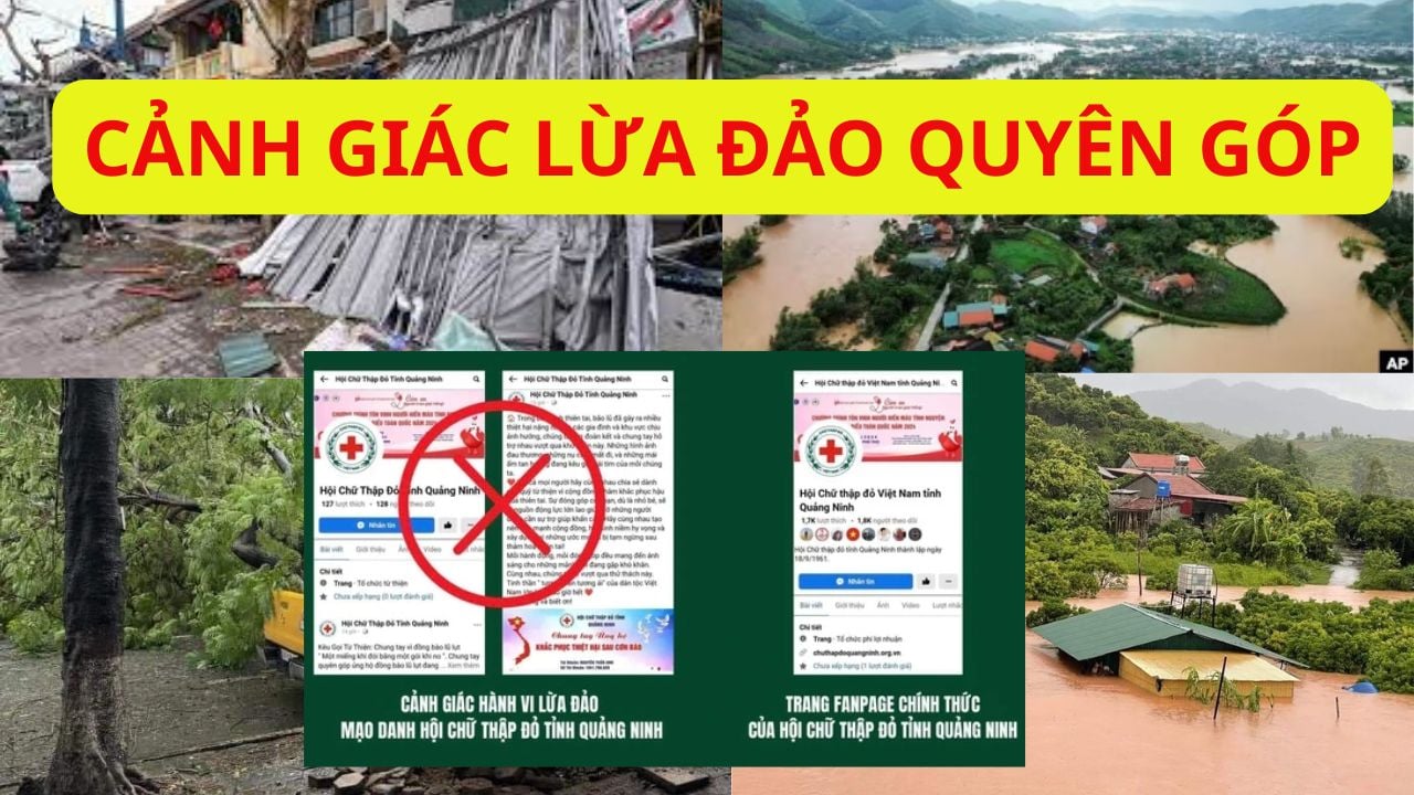 Cảnh báo tình trạng lợi dụng bão số 3 kêu gọi từ thiện để chiếm đoạt tài sản