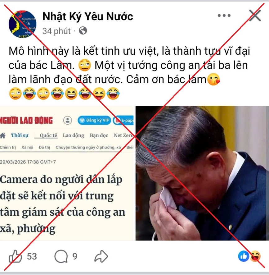 Cảnh giác với những luận điệu xuyên tạc về việc kết nối dữ liệu camera giám sát theo Quyết định số 502/QĐ-TTg của Thủ tướng Chính phủ