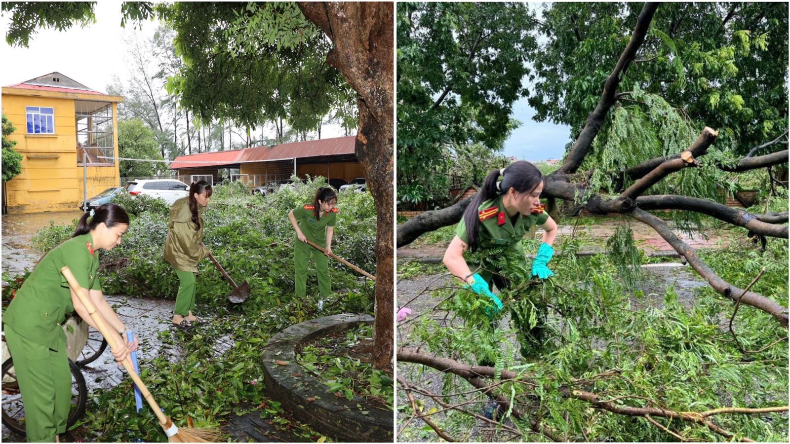 Nữ chiến sỹ Công an Hưng Yên – “Hoa” trong bão lũ